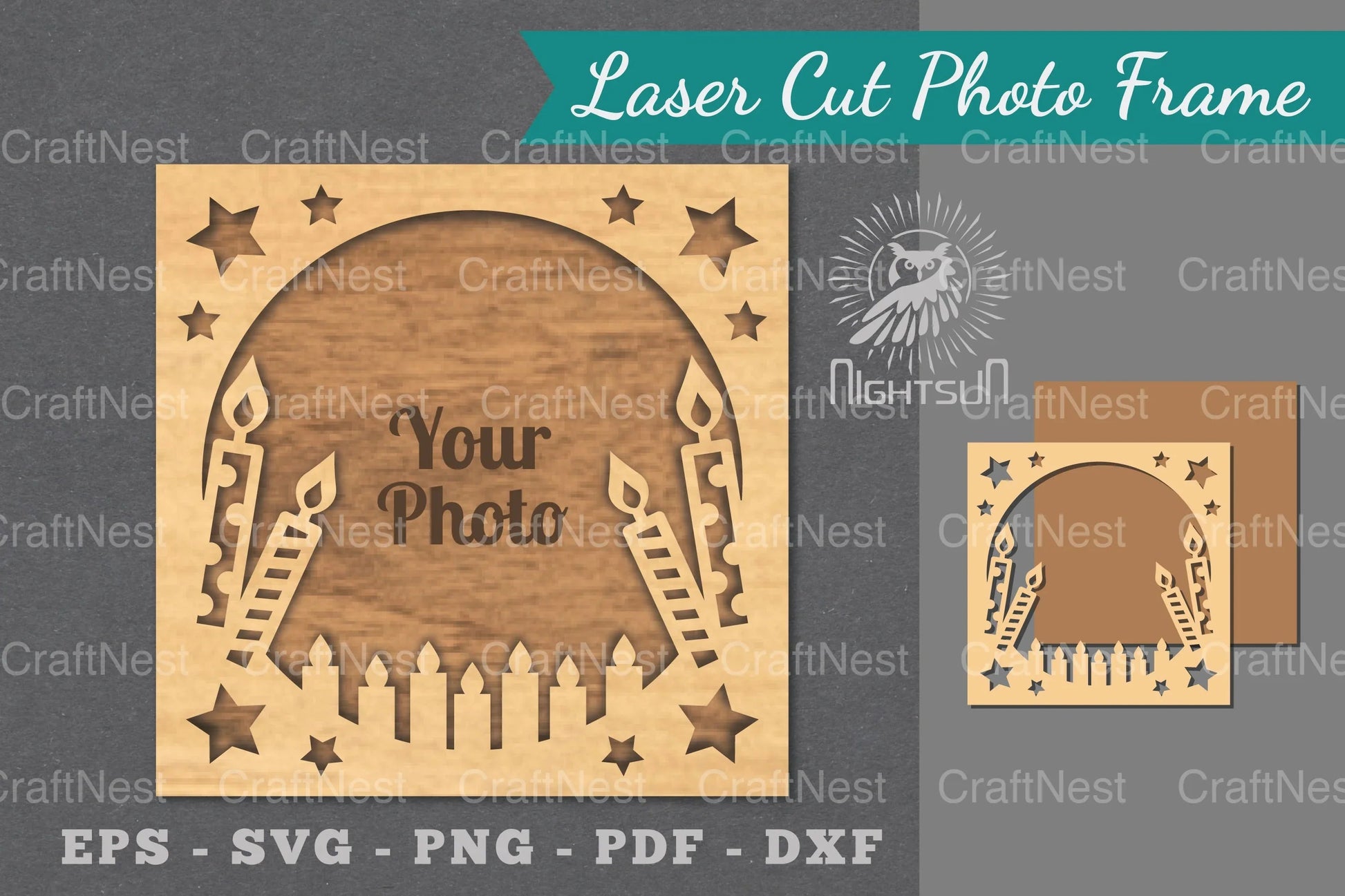 Birthday Laser Cut Photo Frame Clipart Bundle - CraftNest - Digital Crafting and Art