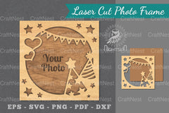 Birthday Laser Cut Photo Frame Clipart Bundle - CraftNest - Digital Crafting and Art