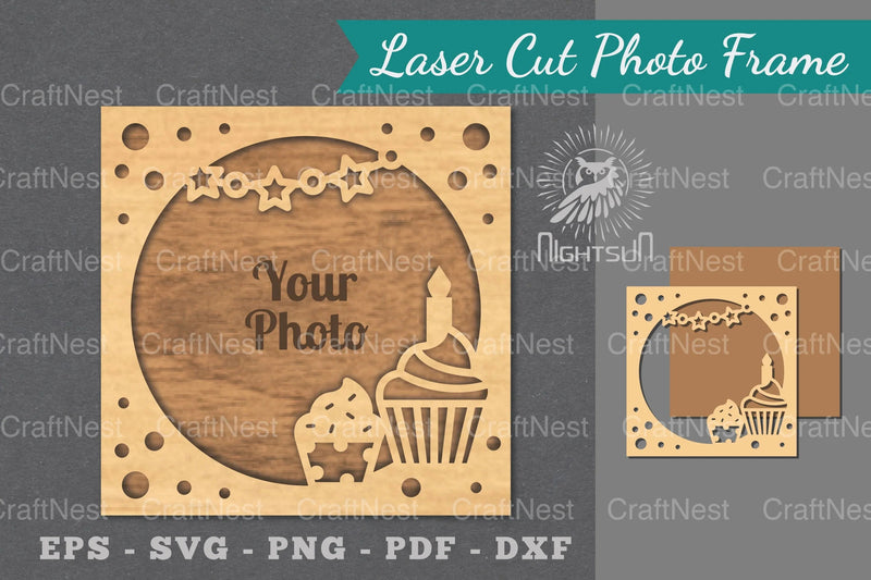 Birthday Laser Cut Photo Frame Clipart Bundle - CraftNest - Digital Crafting and Art