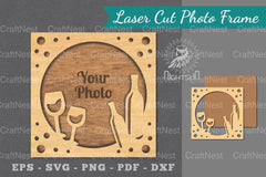Birthday Laser Cut Photo Frame Clipart Bundle - CraftNest - Digital Crafting and Art