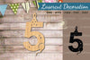 Birthday Number Five Lasercut Decoration Clipart Bundle