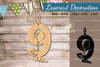 Birthday Number Nine Lasercut Decoration Clipart Bundle