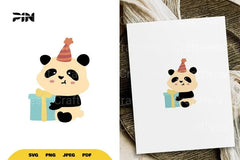 Birthday Panda SVG Bundle - CraftNest - Digital Crafting and Art