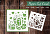 Birthday Papercut Card SVG Clipart