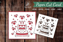 Birthday Papercut Card SVG Bundle - CraftNest - Digital Crafting and Art