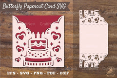 Birthday Papercut Card Template SVG - Clipart Bundle - CraftNest - Digital Crafting and Art