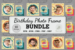 Birthday Photo Frame Clipart Bundle - CraftNest - Digital Crafting and Art