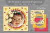 Birthday Photo Frame Layered Paper Cut Clipart Bundle