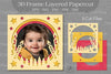 Birthday Photo Frame Layered Paper Cut Clipart Bundle