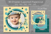 Birthday Photo Frame Layered Paper Cut Clipart Bundle