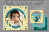 Birthday Photo Frame Layered Paper Cut Clipart Bundle