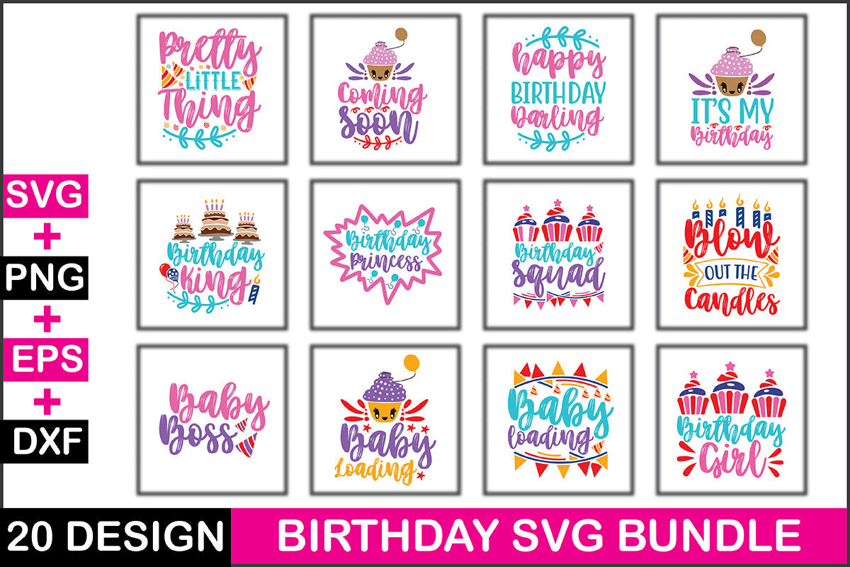 Birthday SVG Bundle 2