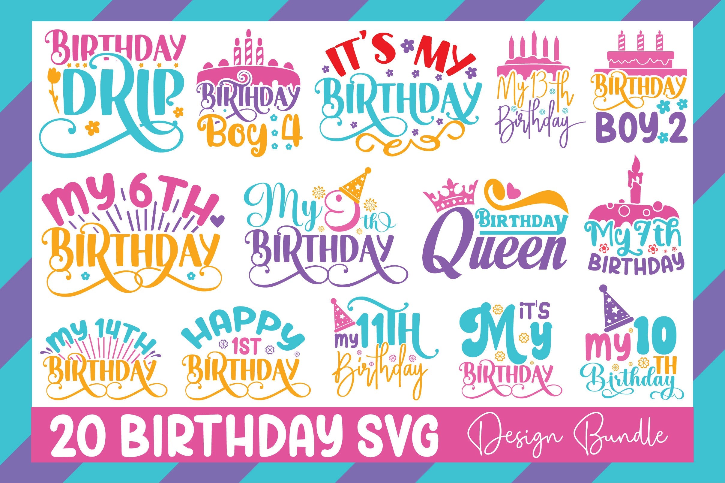 Birthday SVG Bundle