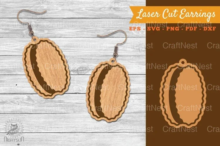 Biscuit Chocolate Laser Cut Earrings Clipart Bundle - CraftNest - Digital Crafting and Art
