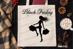 Black Friday Shopping Girl Clipart Bundle - CraftNest - Digital Crafting and Art