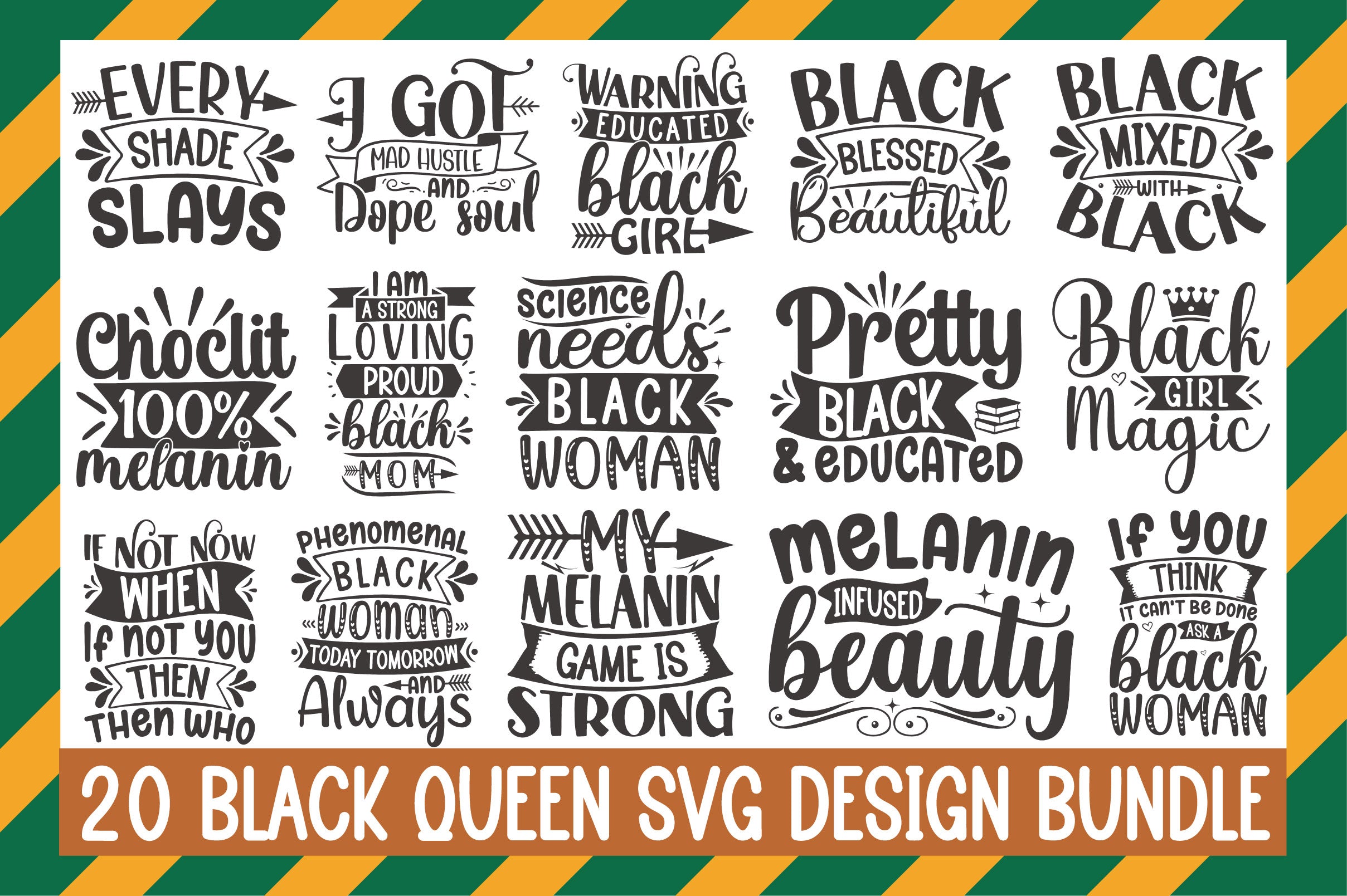 Black Queen SVG Bundle