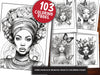 African Black Woman Adults Coloring Pages