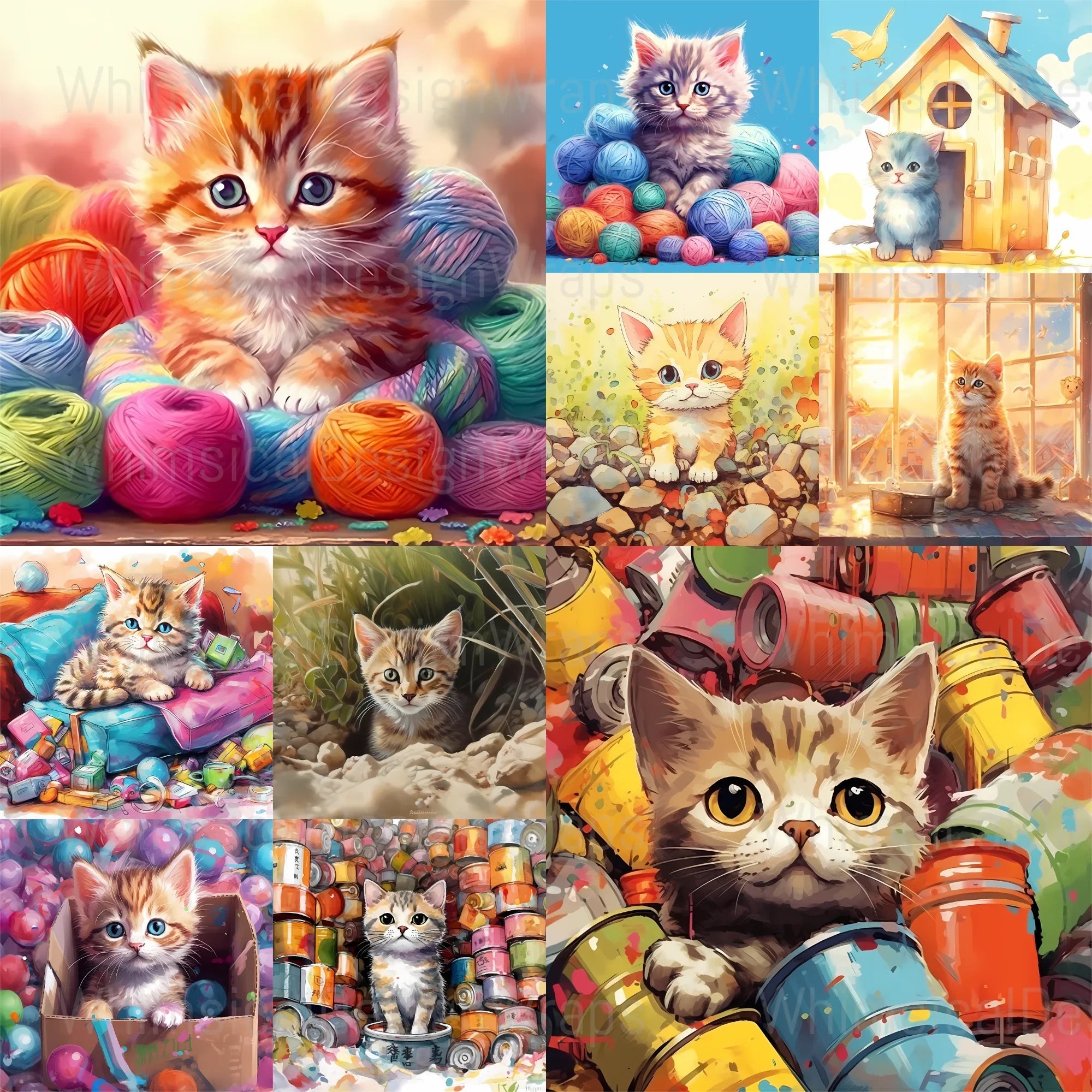 Cute Cats Tumbler Wrap - CraftNest
