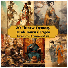 Chinese Dynasties Junk Journal Pages - CraftNest