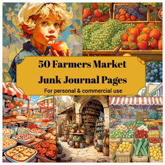Farmers Market Junk Journal Pages - CraftNest