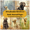 Labrador Retrievers Junk Journal Pages