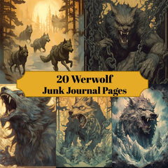 Werewolves Junk Journal Pages - CraftNest