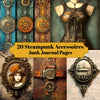 Steampunk Accessories Junk Journal Pages