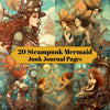 Steampunk Mermaids Junk Journal Pages