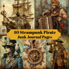 Steampunk Pirates Junk Journal Pages