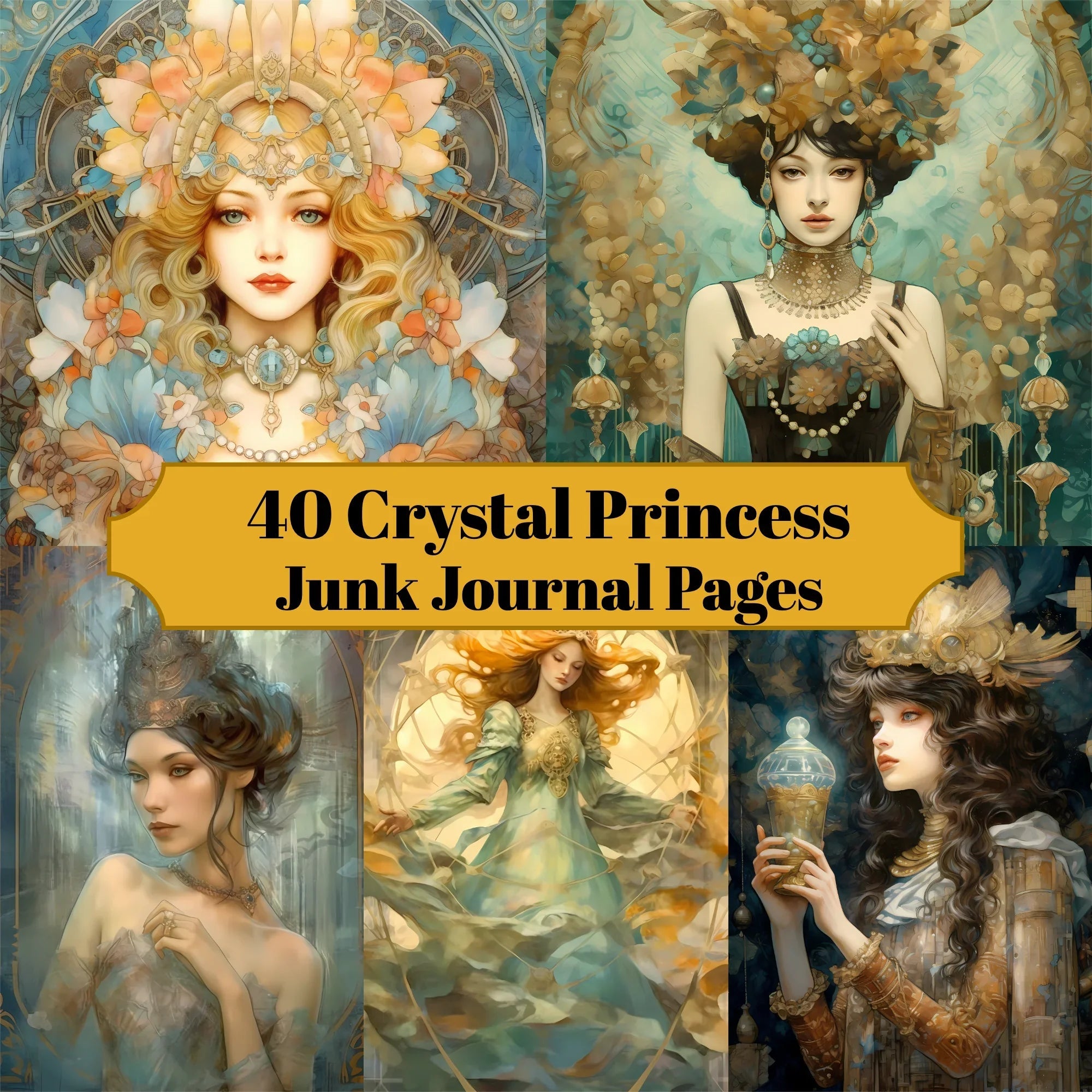 Crystal Princess Junk Journal Pages - CraftNest
