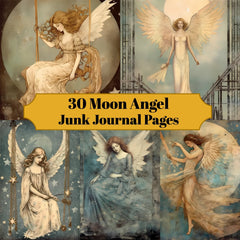 Moon Angels Junk Journal Pages - CraftNest