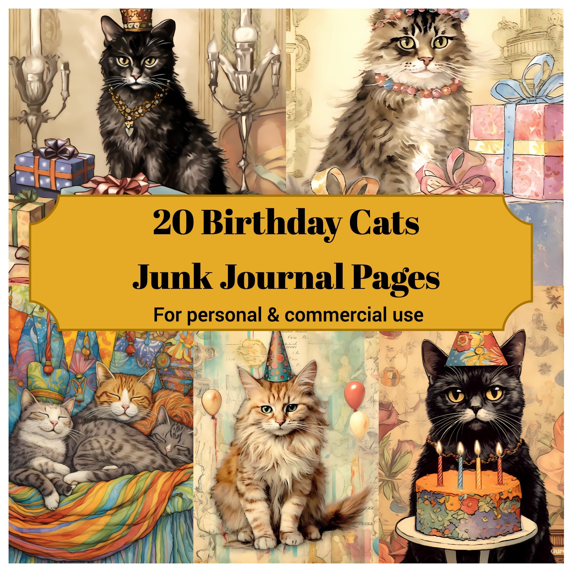 Birthday Cats Birthday Cats - CraftNest