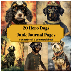 Hero Dogs Junk Journal Pages - CraftNest