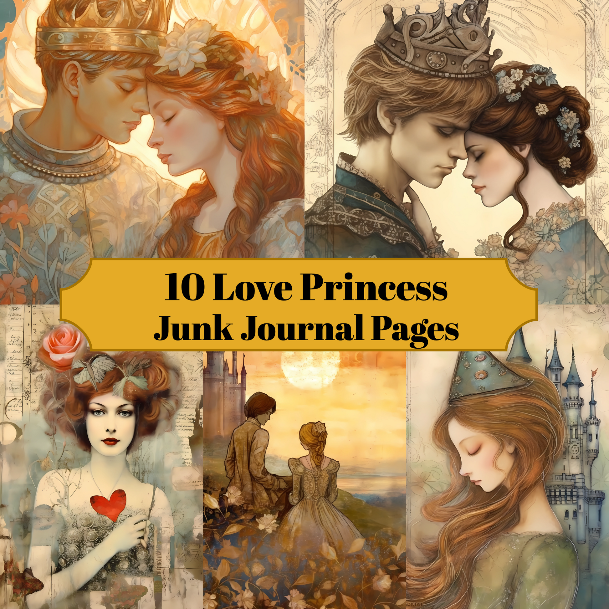 Love Princess Junk Journal Pages - CraftNest