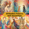 Rainbow Princess Junk Journal Pages