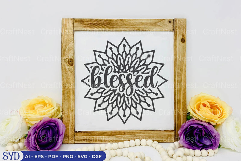 Blessed Mandala SVG Bundle - CraftNest - Digital Crafting and Art