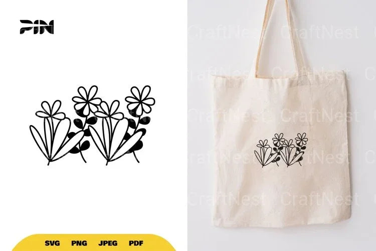 Blooming Wildflowers SVG Bundle - CraftNest - Digital Crafting and Art