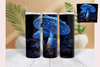 Blue Glowing 3D Mushroom Tumbler Wrap Bundle