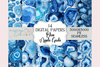 Blue Gold Silver Agate Seamless Digital Paper
