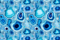 Blue Gold Silver Agate Seamless Digital Paper - CraftNest - Digital Crafting and Art