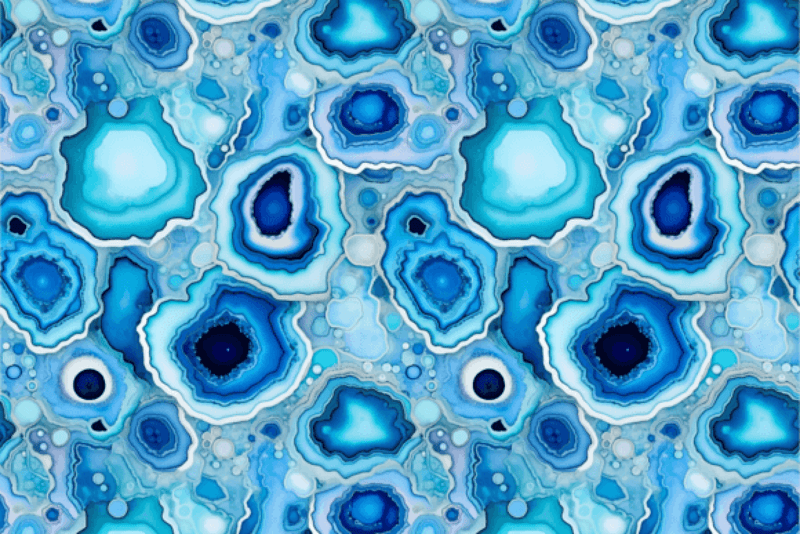 Blue Gold Silver Agate Seamless Digital Paper - CraftNest - Digital Crafting and Art