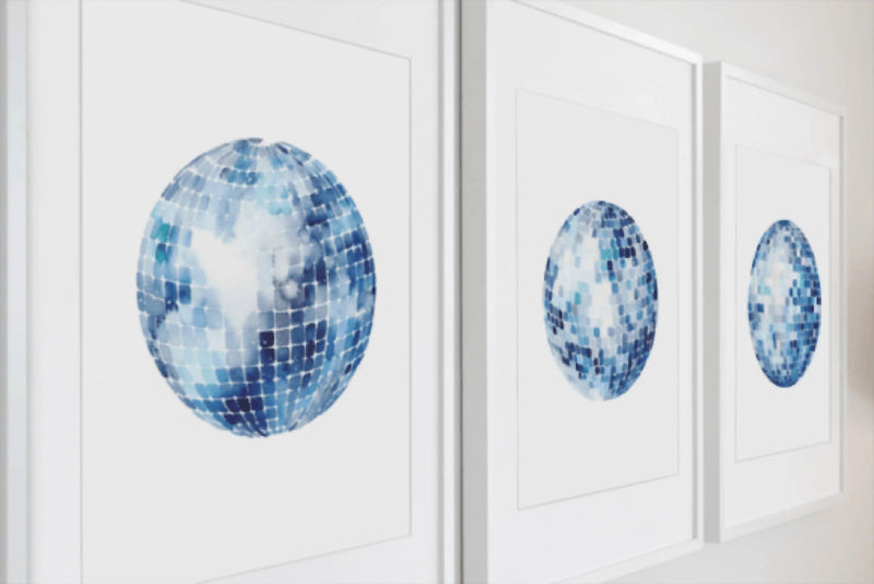 Blue Disco Balls Clipart Bundle - CraftNest - Digital Crafting and Art