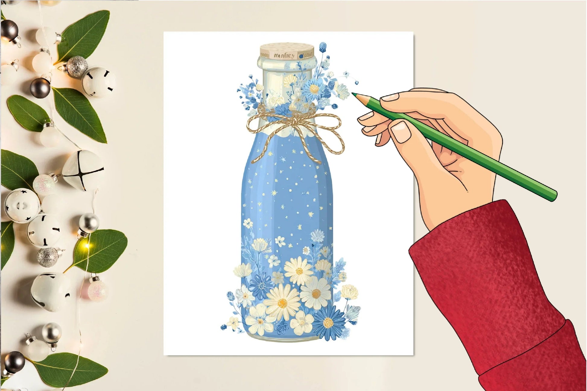 Blue Cottage Charm Clipart Bundle - CraftNest - Digital Crafting and Art