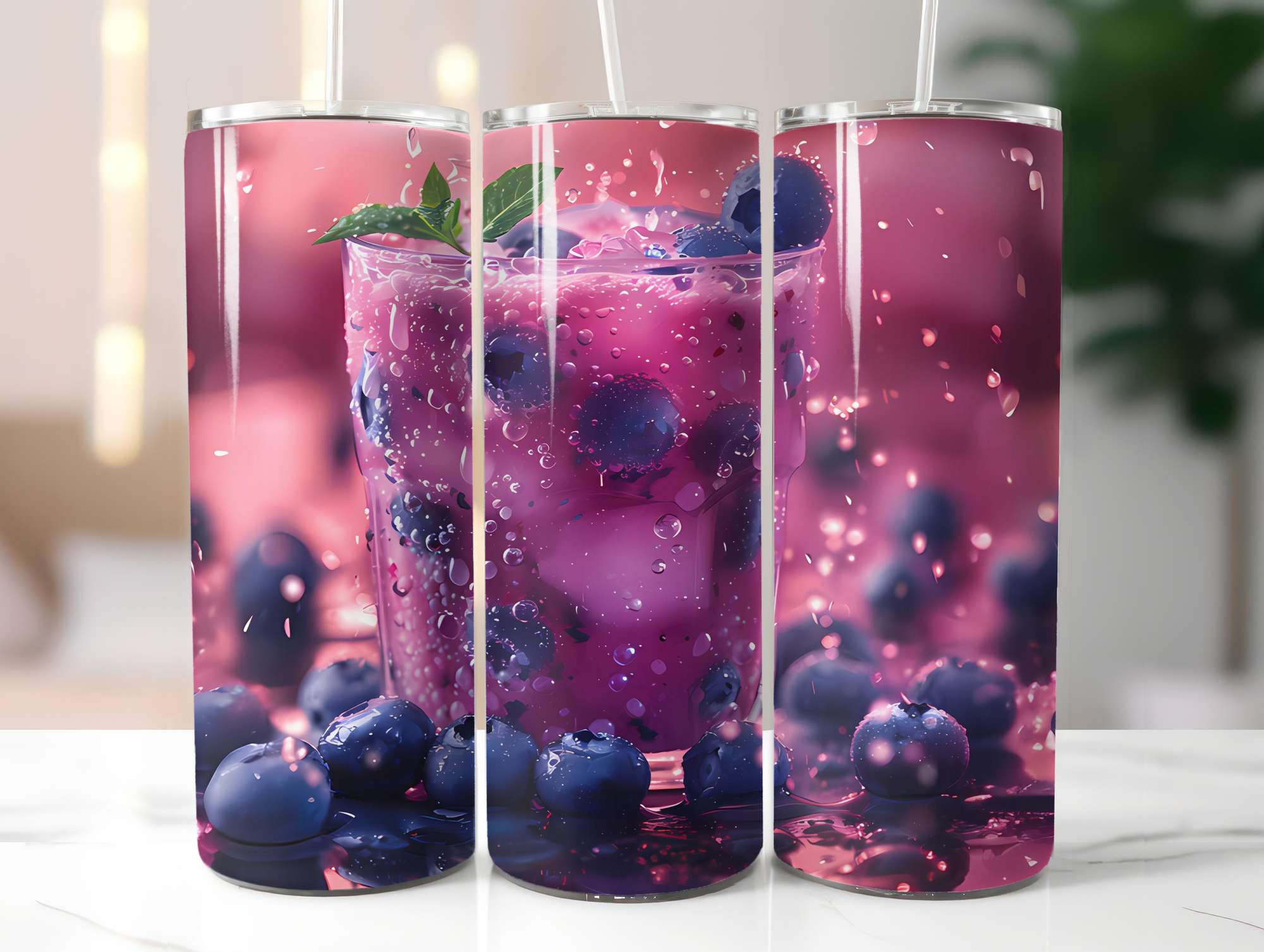 Blueberry 1 Tumbler Wrap - CraftNest - Digital Crafting and Art