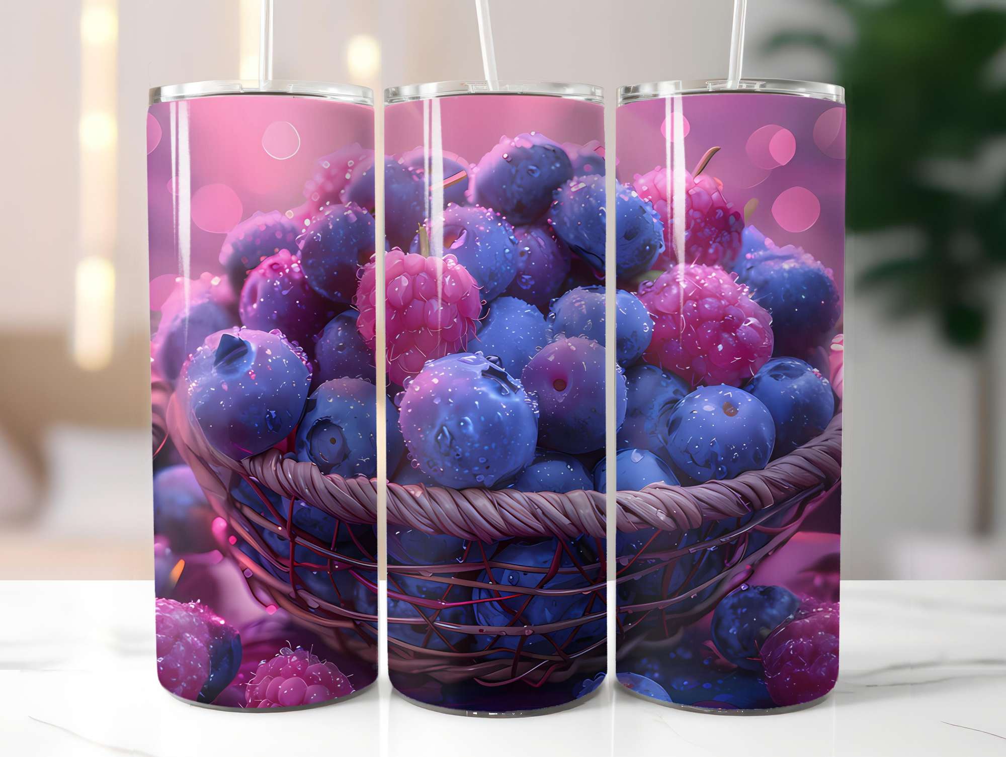 Blueberry 1 Tumbler Wrap - CraftNest - Digital Crafting and Art