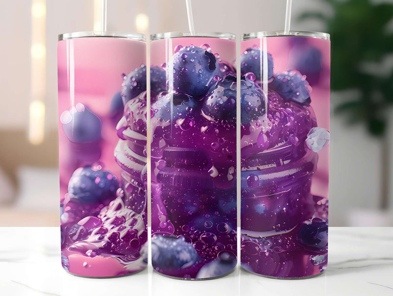 Blueberry 1 Tumbler Wrap - CraftNest - Digital Crafting and Art