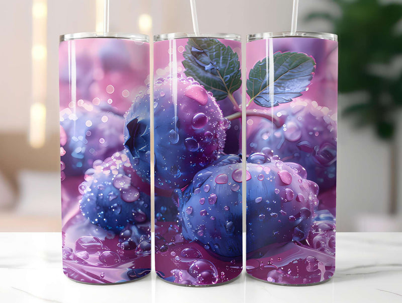 Blueberry 1 Tumbler Wrap - CraftNest - Digital Crafting and Art
