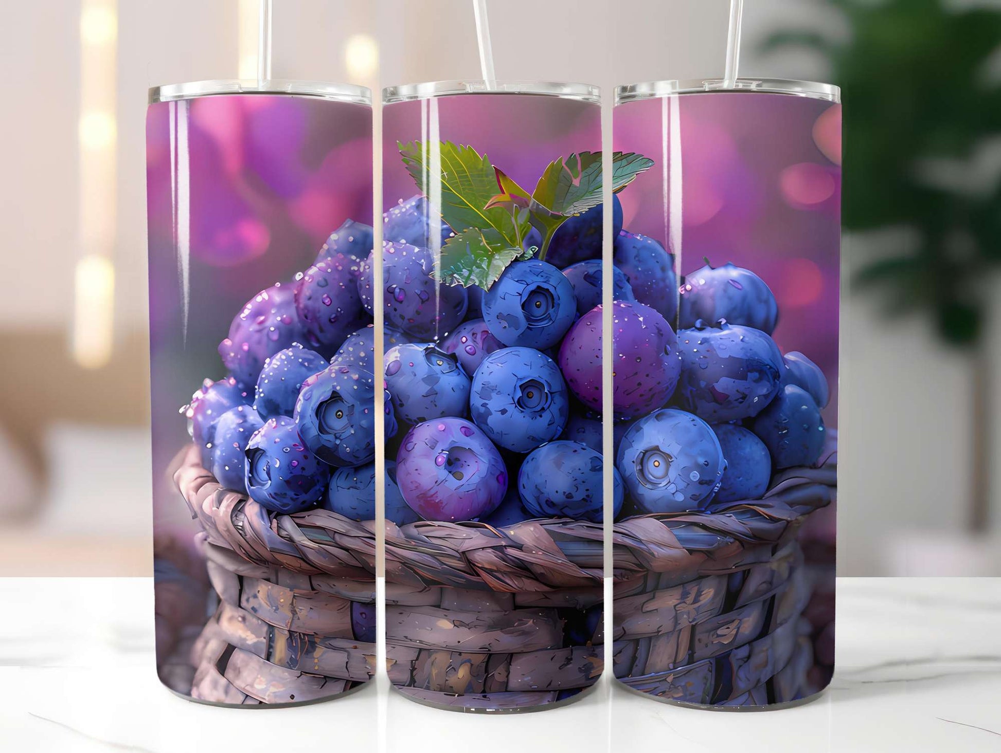 Blueberry 1 Tumbler Wrap - CraftNest - Digital Crafting and Art