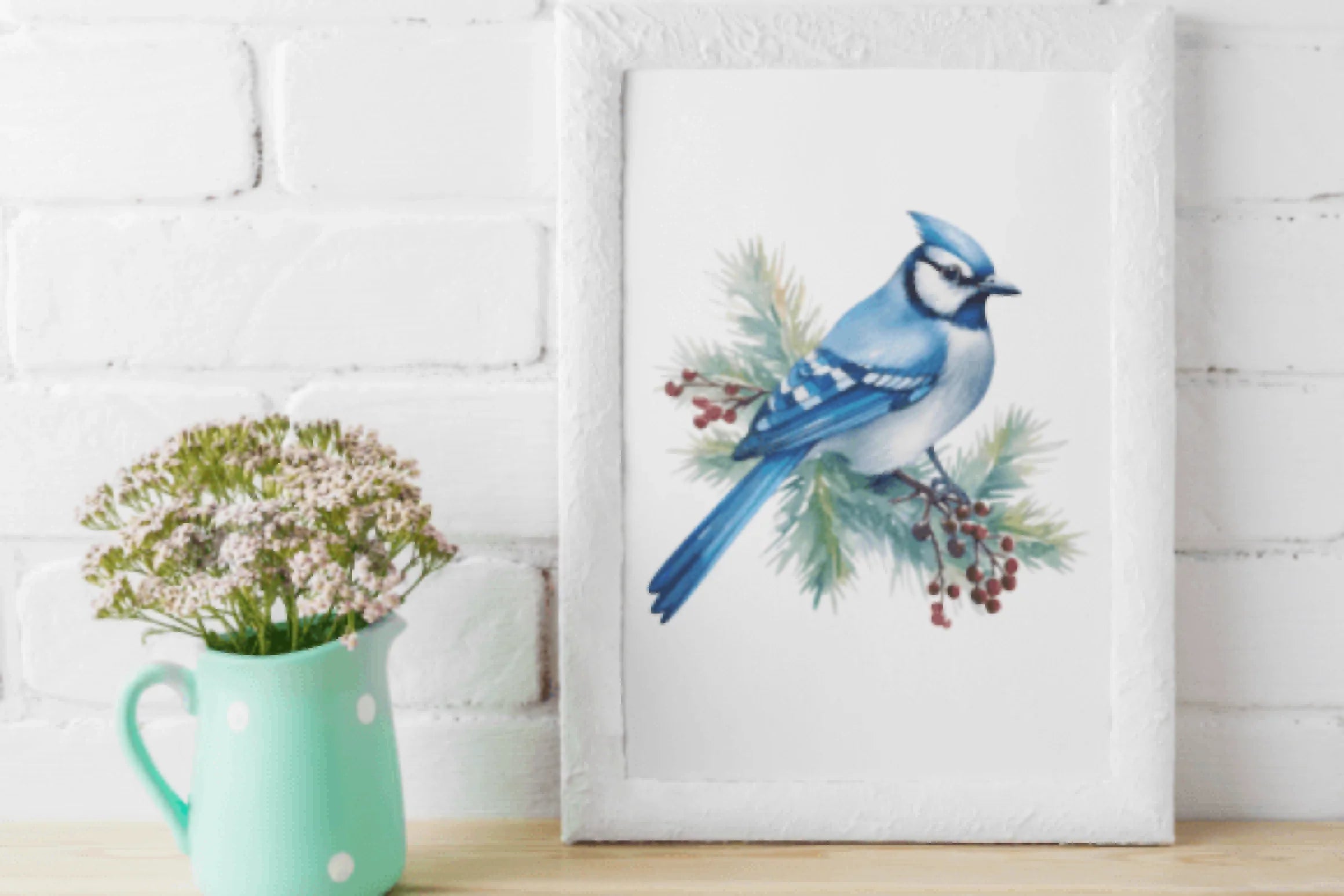 Bluejay & Cardinal Birds Art Clipart Bundle - CraftNest - Digital Crafting and Art