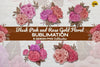 Blush Pink and Rose Gold Floral Clipart Bundle